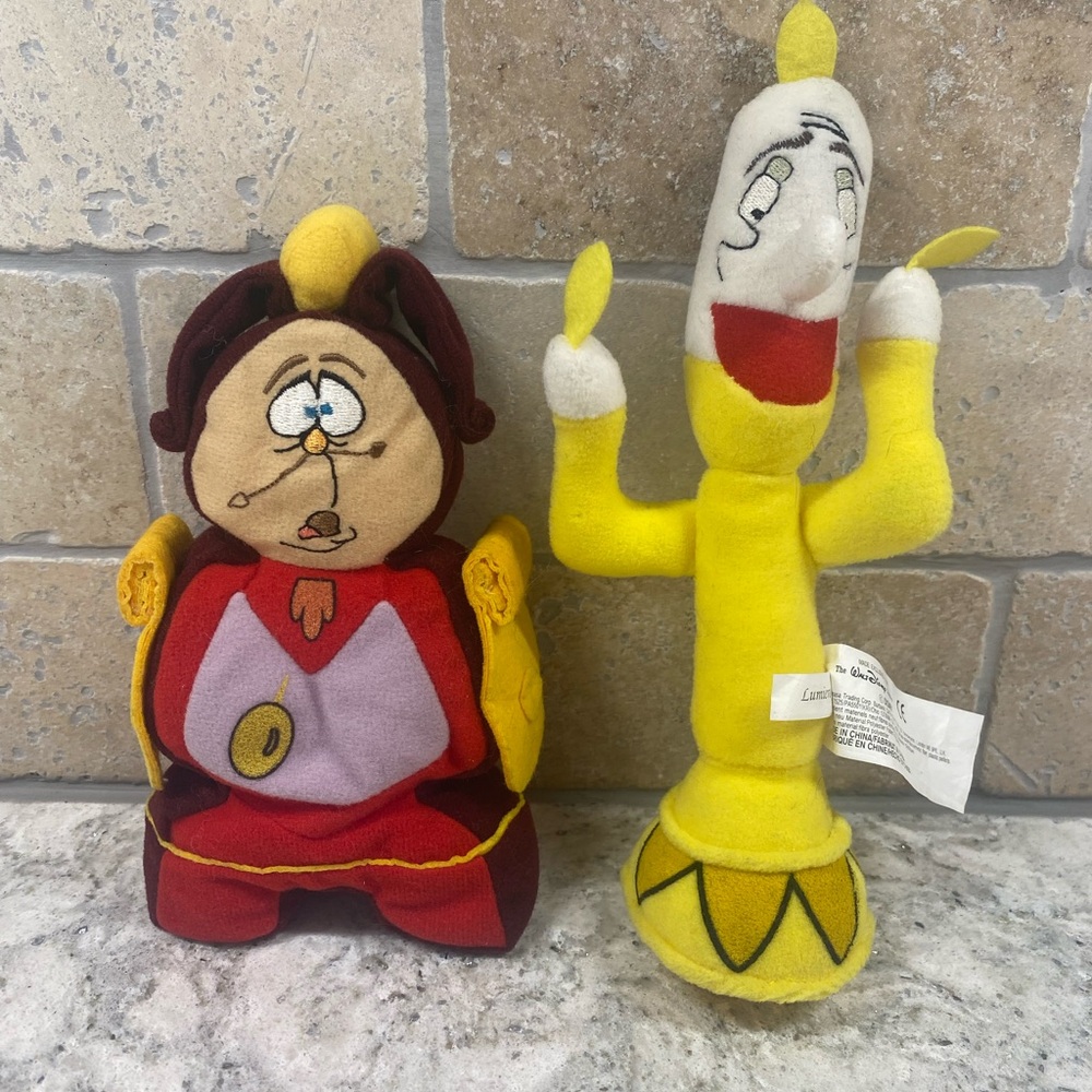 Disney Beauty & the Beast  Lumiere & Cogsworth Beanie Set